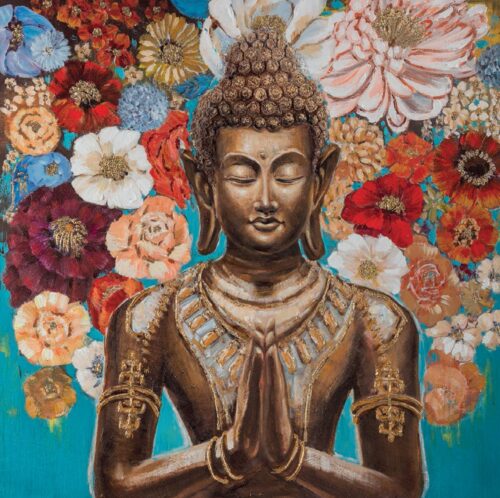 dipinto su tela quadro buddha