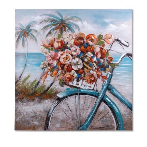 bicicletta con cestino di fiori